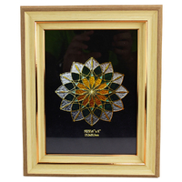 Homeware Photo Frame Wood And Gold Trim Design 6"x8"