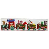 Christmas Decor Train With Santa And Toys Design