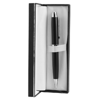 Pen Gift Set Of 1 Black And Silver In Black Case