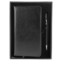 Office Essentials Notepad With Pen In Black Colour Gift Set