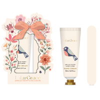 Lulu Grace Floral Design Apricot Poppy And Nectarine Hand Cream And Nail File