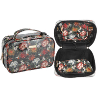 Lulu Grace Toiletry Bag In Paradise Bliss Print Design With Handle 27 x 7 x 14cm