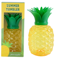 Summer Tumbler For Drinking In Pineapple Design