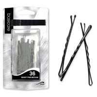 Basicare Bobby Medium Black Hair Pin Set of 36 6.2cm