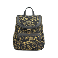 Henney Bear Gold Time Mini Backpack 