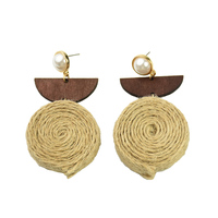 Culturesse Mya Rolled Knit Ethical Earrings (for pierced ears)