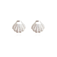 Culturesse Cami Shell Screwback Earrings