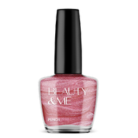 Beauty & Me 'Punch' Two Tone Metallic Light Pink Nail Polish 12ml