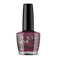 Beauty & Me 'Eras' Two Tone Metallic Deep Pink Nail Polish 12ml