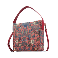 Henney Bear Strawberry and Bird Crossbody Bag 