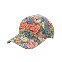 Henney Bear Red Daisy Cap 