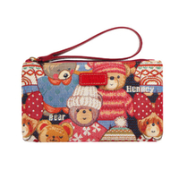 Henney Bear Cute Bear Purse Toiletry Bag 