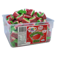 Chunky Funkeez Watermelon Slice Tub Candy Lollies Sweets Bulk Pack 1.45kg