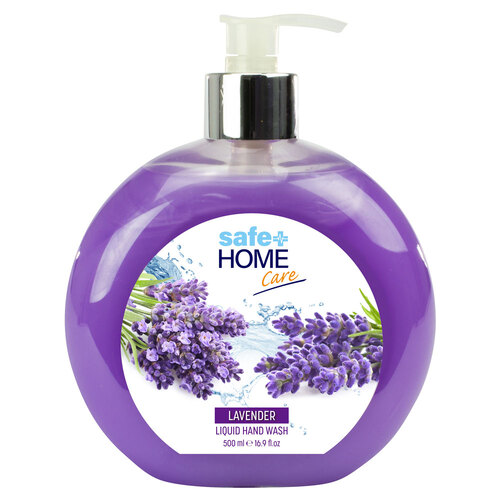 Safe Home Care Liquid Hand Soap Pump 500ml Lavender