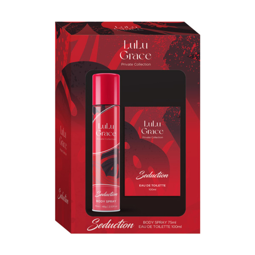 Lulu Grace Gift Set 100ml Eau De Toilette EDT and 75ml Body Spray Seduction