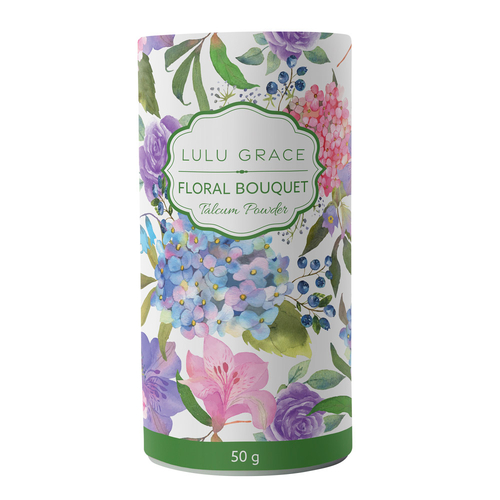 Lulu Grace 50gm Floral Bouquet Talc Talcum Powder