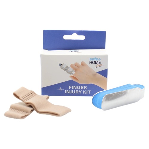 Safe Home Care 3 Piece Finger Injury Kit Splint and Tape