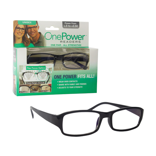 Reading Glasses Black Rectangle +0.5 To +2.50