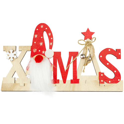 Christmas Decor Stand Xmas With Santa Design