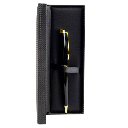 Pen Gift Set Of 1 Black And Gold In Black Case