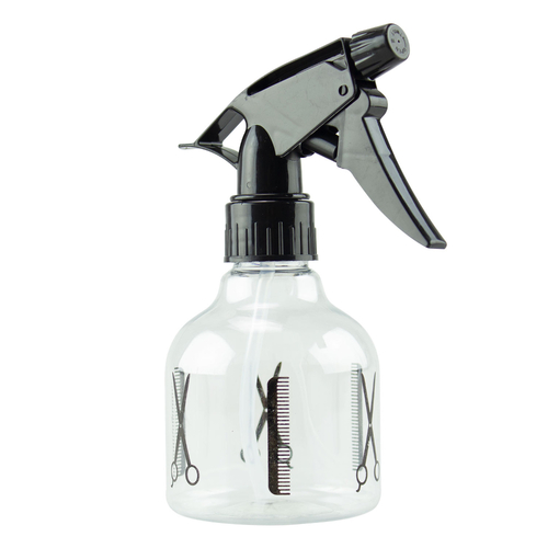 Hair Spray Bottle Transparent Barber Design Small