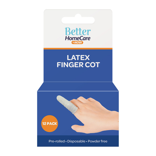 Better Home Care Now Latex Finger Cots Pack Of 12