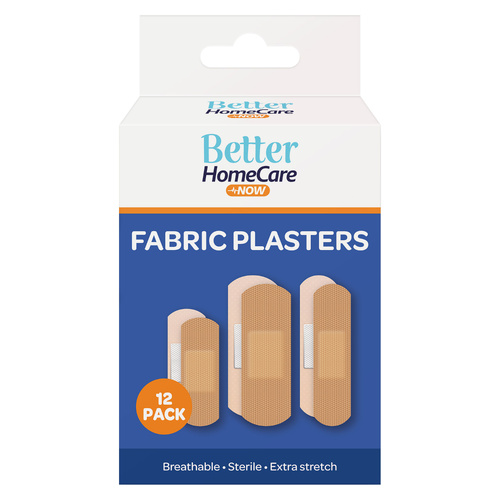 Better Home Care Now Breathable And Sterile Fabric Plasters 12pc