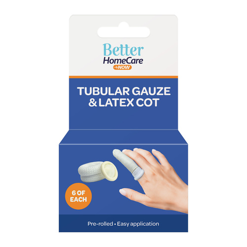 Better Home Care Now 4 x Tubular Gauze & Rubber Finger Cots