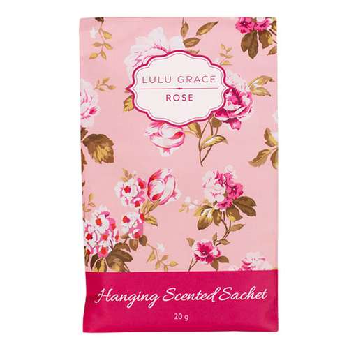 Lulu Grace Hanging Scented Sachet Room Fragrance Rose 20g 