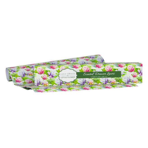 Lulu Grace Drawer Liners Lotus Flower 42 X 58.5cm