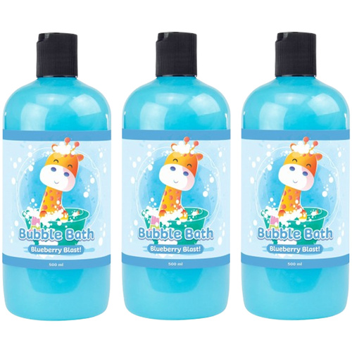 Baby & Me 3 x Bubble Bath Kids Children Liquid Soap Giraffe 500ml