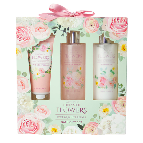 Lulu Grace Dream Of Flowers Gift Set Shower Gel, Body Cream, Hand Cream