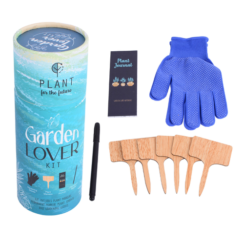 Garden Lover Kit Including Journal, Gloves, Pen, Plant Markers