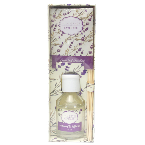 Lulu Grace Lavender Diffuser 100ml & 10gm Scented Sachet