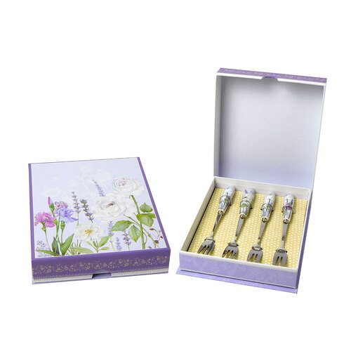 Cake Fork 4 Piece Gift Set Lavender