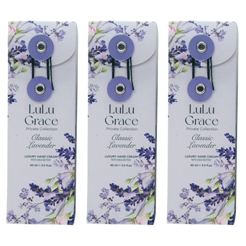 Lulu Grace 3 x Lavender Hand Cream 90ml