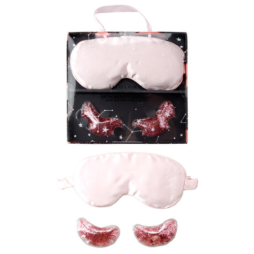 Lulu Grace Sleep Eye Mask and Eye Duo Pads Set Pink