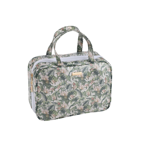 Lulu Grace Toiletry Bag In Tropical Blush Print Design 27 x 9 x 8.5cm