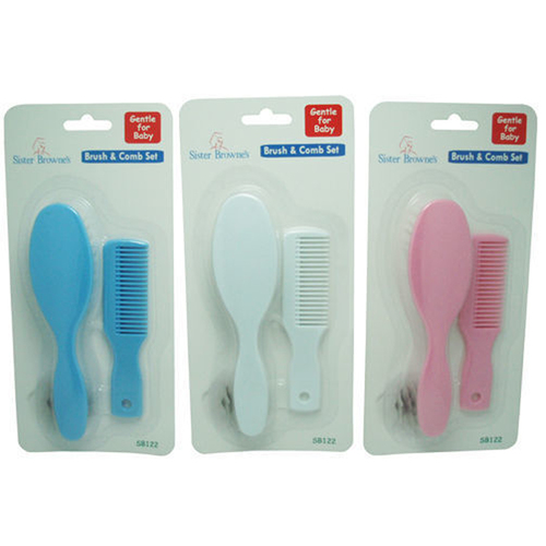 Sister Browne Baby Hair Brush & Comb Set Child Grooming