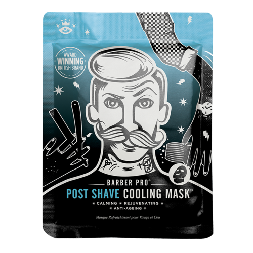 Barber Pro Post Shave Cooling Mask Anti Ageing Collagen Mens Skin Care