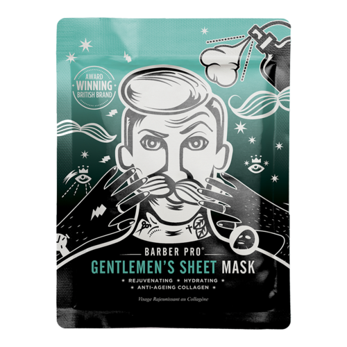 Barber Pro Gentlemens Sheet Mask Anti Ageing Collagen Mens Skin Care