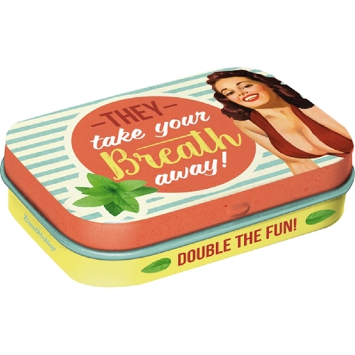 Nostalgic Art They Take Your Breath Away Pills Novelty Mint Tin Box Mints 34g