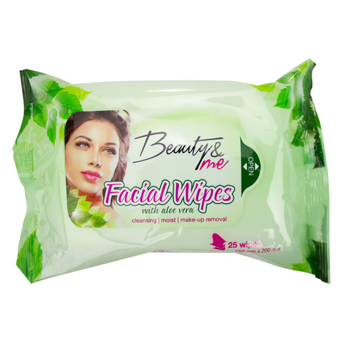 Beauty & Me Facial Wipes with Aloe Vera