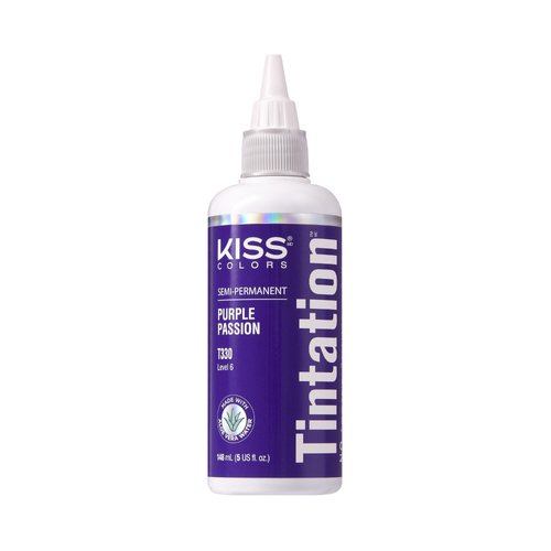 Kiss Tintation Semi-Permanent Hair Colour Aloe Vera 148ml Purple Passion T330