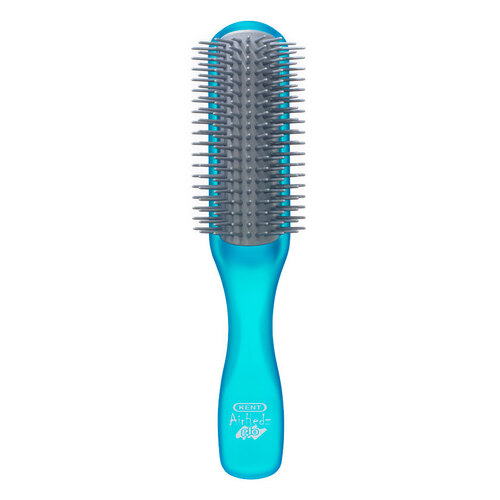 Kent Airhedz Glo Half Round Detangling Brush Blue