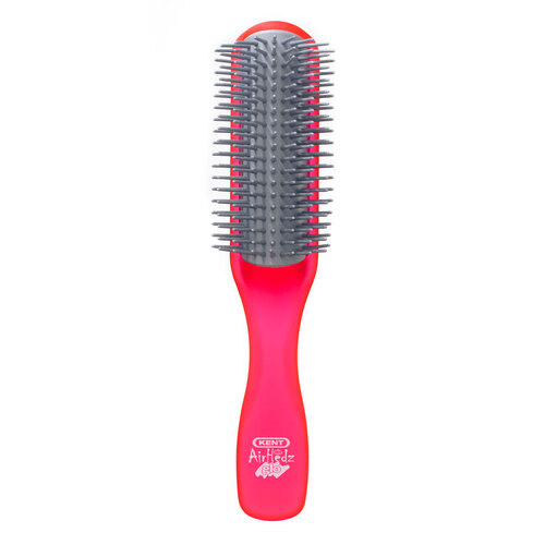 Kent Airhedz Glo Half Round Detangling Brush Red