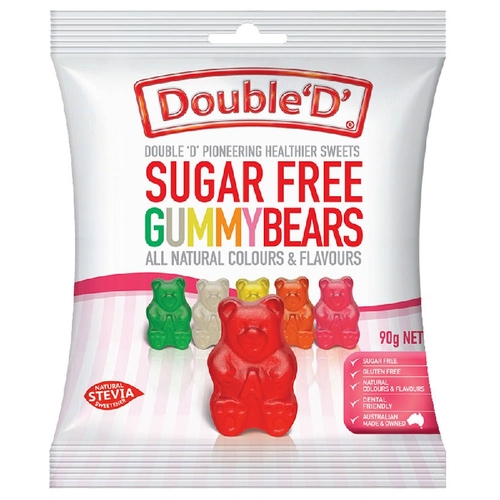 Double D Sugar Free Gummy Bears 90g