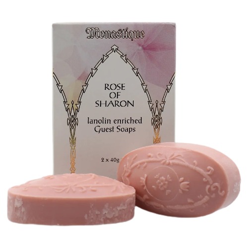 Monastique Rose of Sharon Lanolin Enriched Guest Soap 2 x 40g