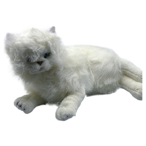 Bocchetta Plush Toys "Snowflake" White Persian Cat Stuffed Animal Lying 36cm