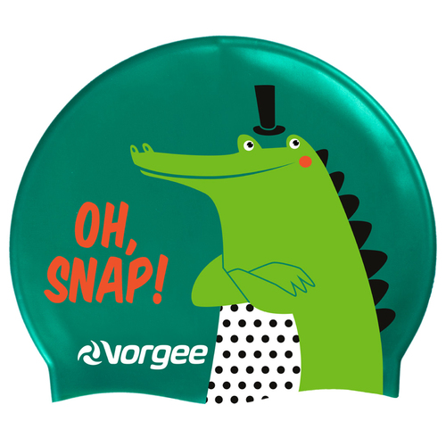 Vorgee Character Silicone Swimming Cap Croc Outdoor Water Sports